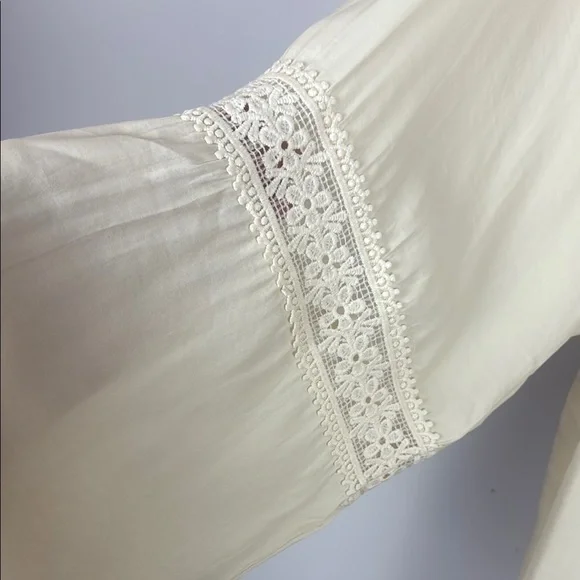 NWT Suzanne Betro Division Signature Ivory Lace Detail Tassel Tunic Size 2X - Picture 8 of 12